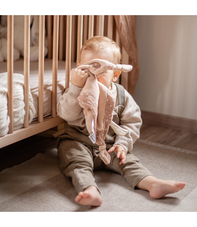 Zacht knuffeldoekje in bruin voor baby’s, ideaal voor geborgenheid en troost