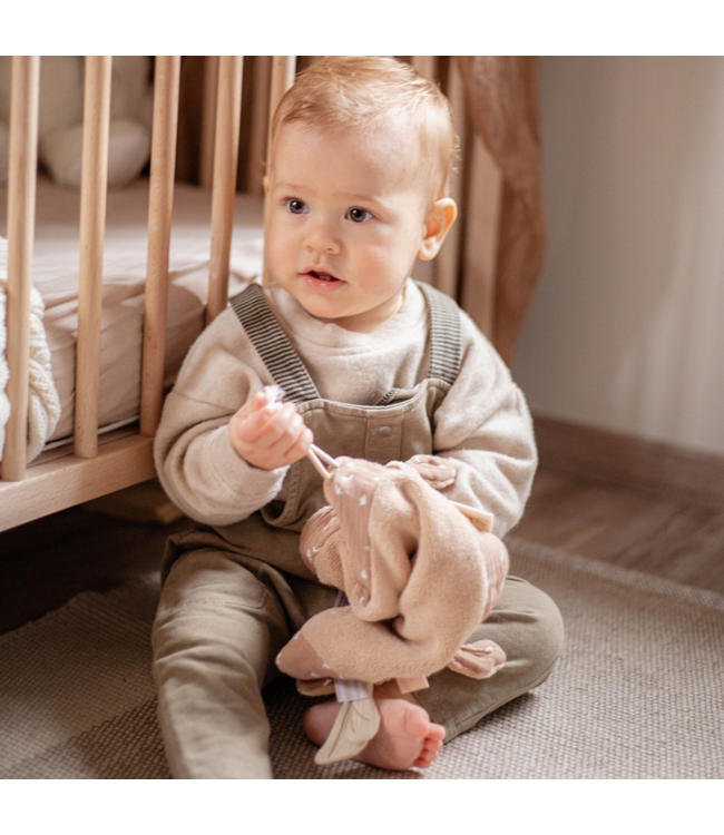 Zacht knuffeldoekje in bruin voor baby’s, ideaal voor geborgenheid en troost