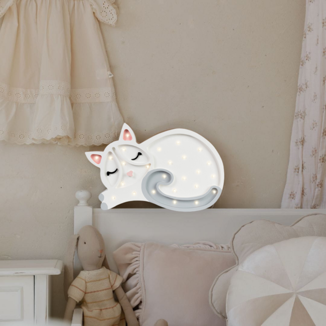 Nachtlampje kat | Wit