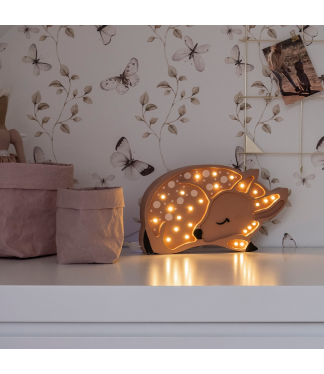Houten herten kinderlamp voor kinderen – warme sfeerverlichting