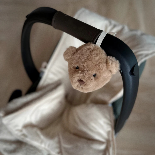 Knuffel met hartslag voor onderweg | Beer Lou | Bruin