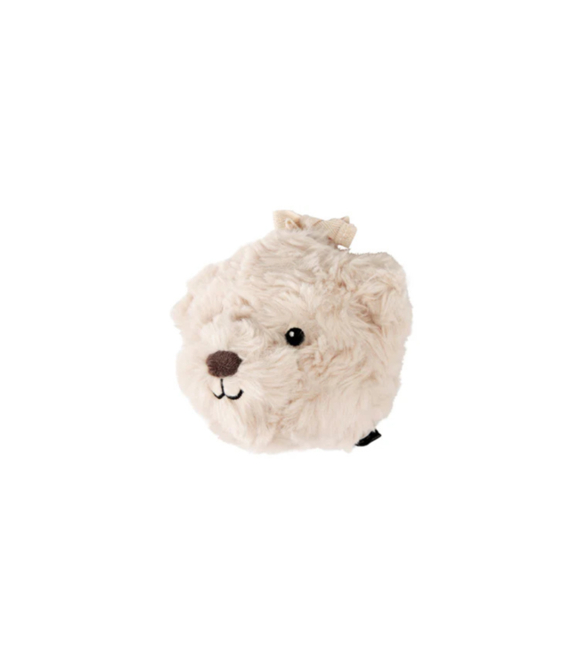 Knuffel met hartslag voor onderweg | Beer Lou | Beige