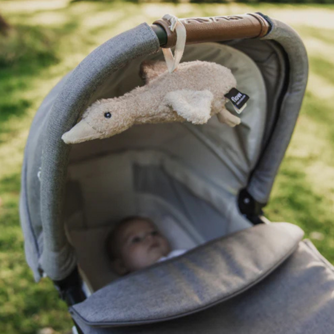 Peluche beige Liva on the go avec fonction battement de cœur pour les déplacements