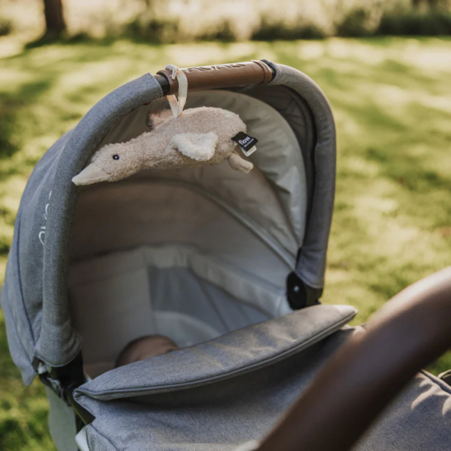 Beige knuffel Liva on the go met hartslagfunctie voor onderweg