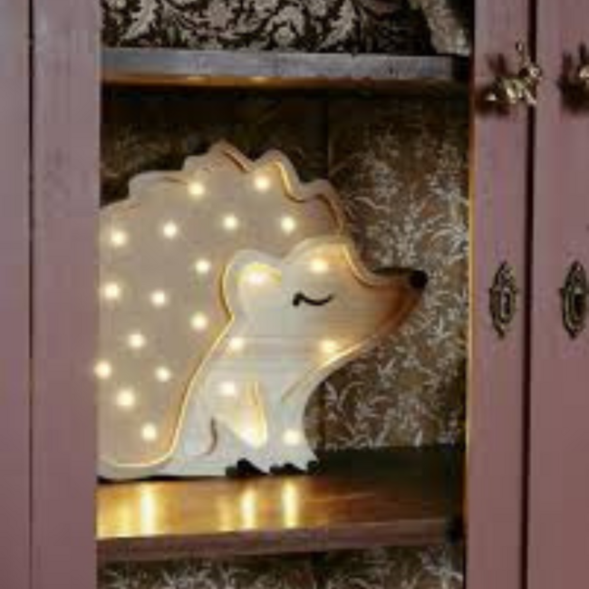 Lampe Hérisson Artisanale en Bois FSC® | LED Chaude & Dimmable