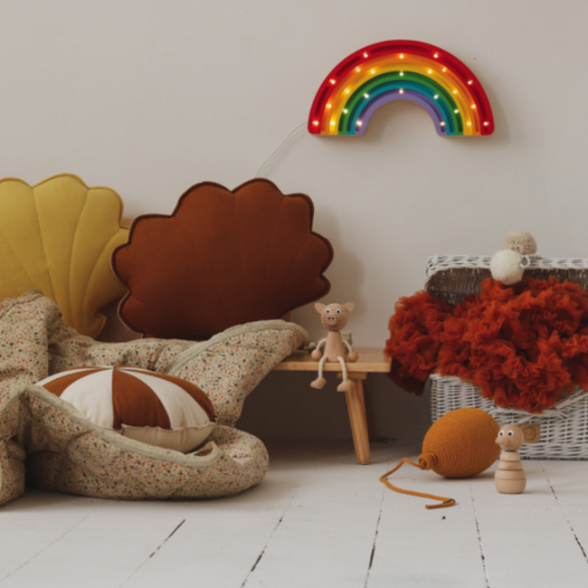 Classic  regenboog vormige nachtlamp – handgemaakt, dimbaar met timer