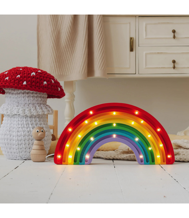 Classic  regenboog vormige nachtlamp – handgemaakt, dimbaar met timer