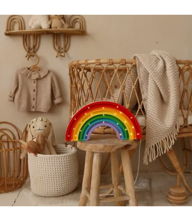 Classic  regenboog vormige nachtlamp – handgemaakt, dimbaar met timer