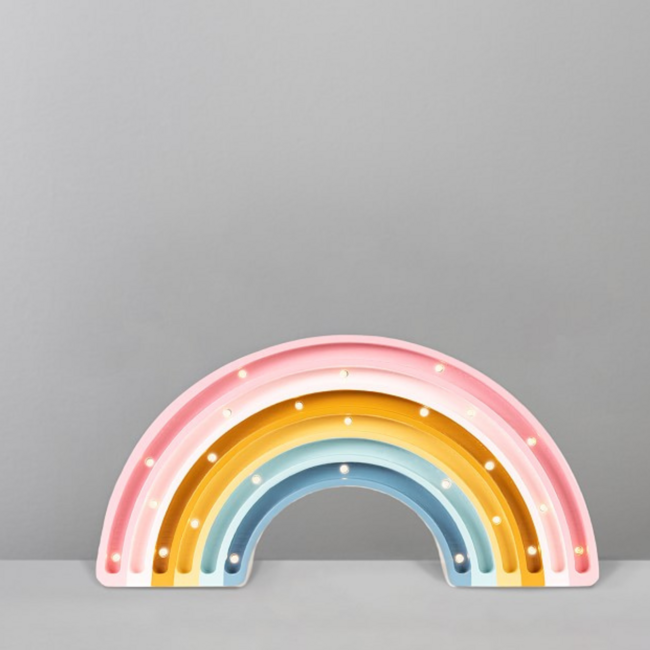 Rainbow Night Lamp Vintage from FSC® Wood | Warm LED Light & Dimmable
