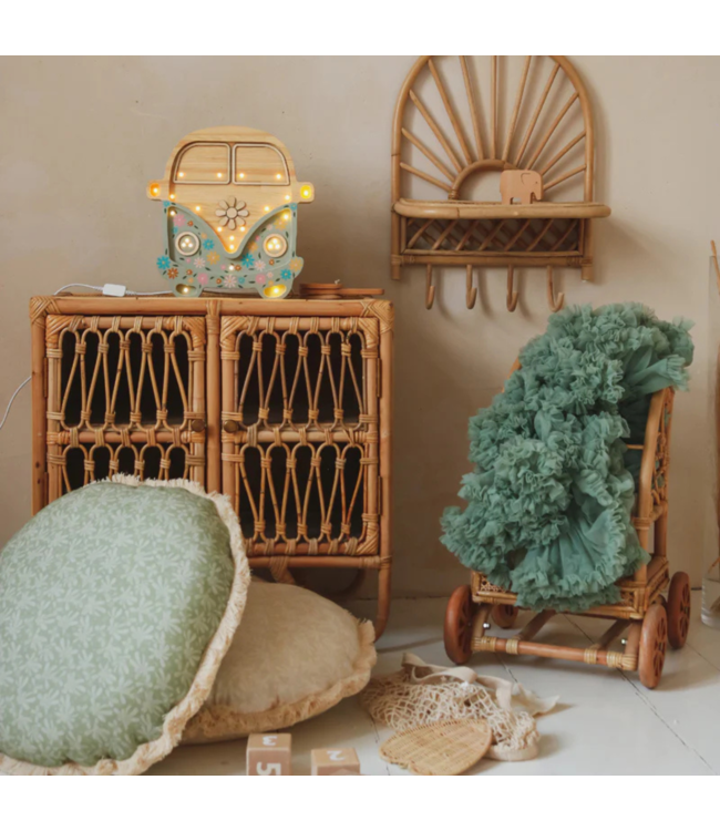 Handgemaakte houten Volkswagen bus nachtlamp – retro eyecatcher voor de kinderkamer