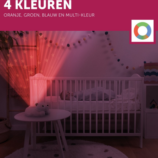 Zazu sterrenhemelprojector Polly de ijsbeer – kalmerende licht- en geluidsshow voor een rustige slaap