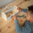 Compacte houten gereedschapskist voor kinderen vol fantasierijk speelplezier