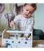 Compacte houten gereedschapskist voor kinderen vol fantasierijk speelplezier
