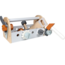 Compact wooden toolbox for kids filled with tools for imaginative play