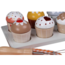 Houten cupcake set met accessoires voor fantasierijk speelplezier