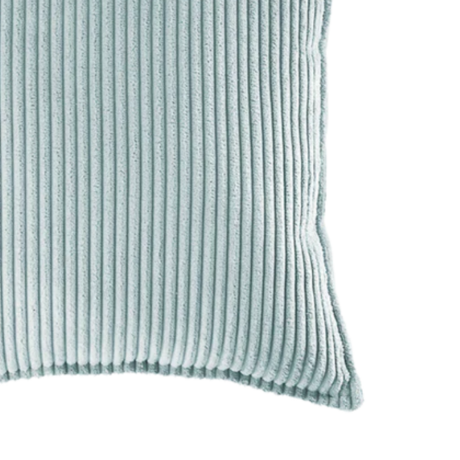 Mintgroen sierkussen van corduroy – fris, zacht en duurzaam