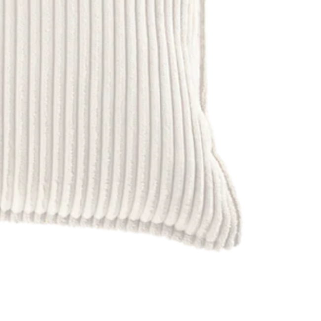 Cream corduroy sierkussen – elegant, zacht en milieubewust