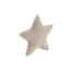 Beige ster kussen van zachte teddystof – stijlvol en knus accent