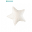 Cream ster kussen van zachte teddystof – speels en comfortabel