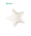 Cream ster kussen van zachte teddystof – speels en comfortabel