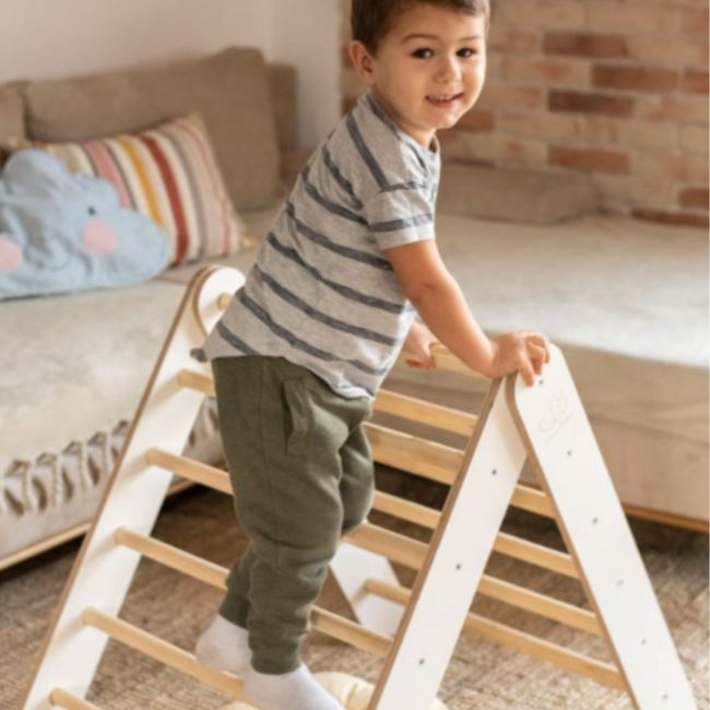 Triangle d’escalade avec housse de tente rose – Grimpe et jeu sécurisé pour enfants