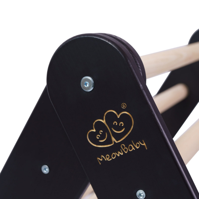 Klettergerüst mit Zeltbezug in Schwarz und Rosa – vielseitiges Spielmöbel für Kinder