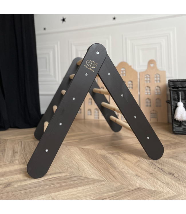 Klimrek | Klimladder | Zwart met roze tent