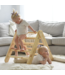 Klimrek | Klimladder | Naturel met roze tent