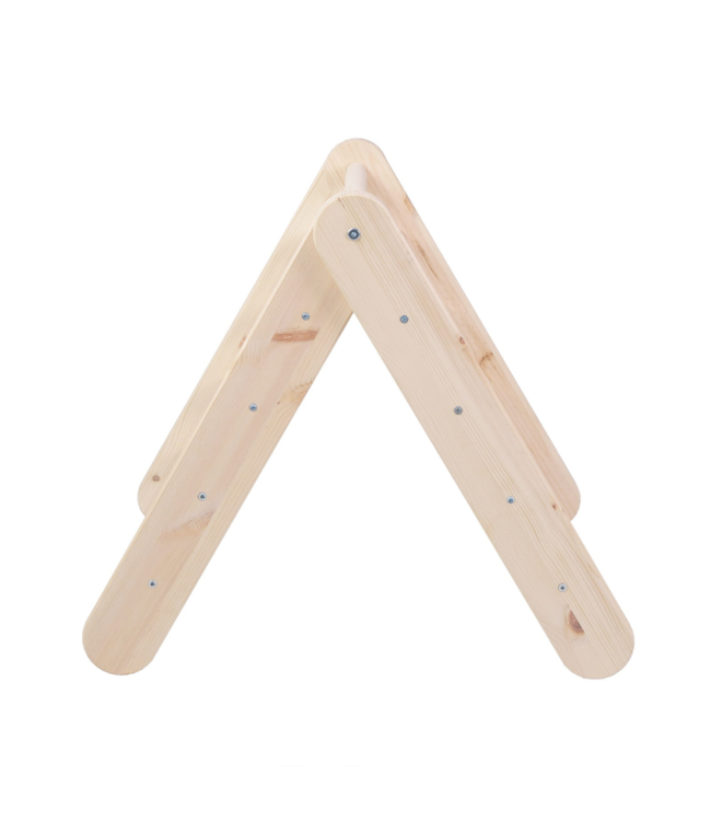 Klimrek | Klimladder | Naturel met blauwe tent