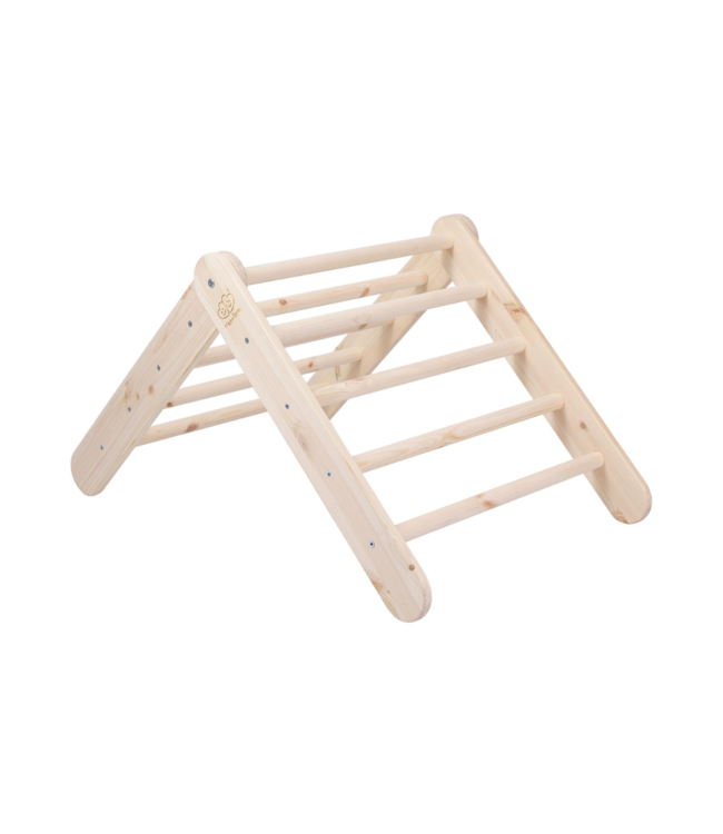 Klimrek | Klimladder | Naturel met blauwe tent