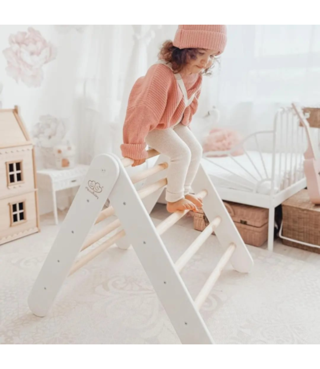 Klimrek | Klimladder | Wit met blauwe tent