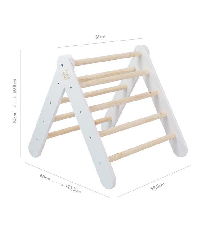 Klimrek | Klimladder | Wit met blauwe tent