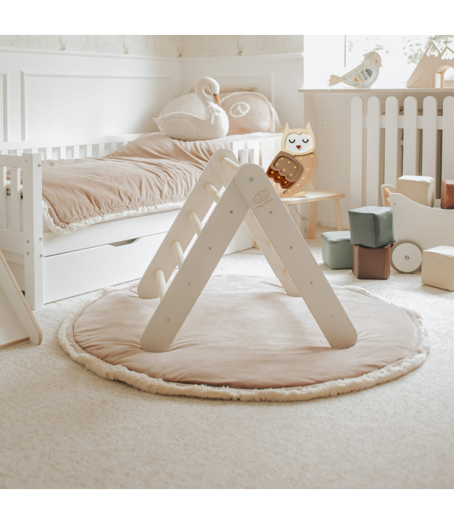 Klimrek | Klimladder | Wit met blauwe tent