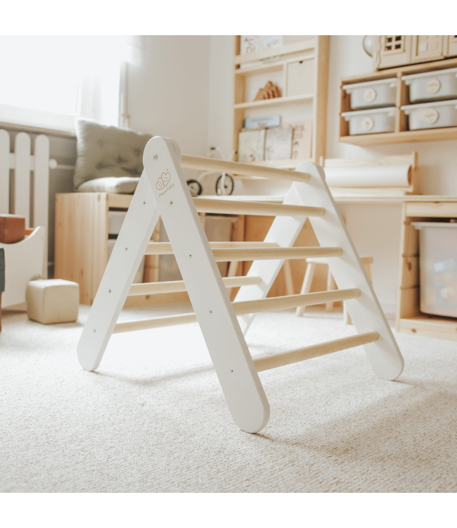 Klimrek | Klimladder | Wit met blauwe tent