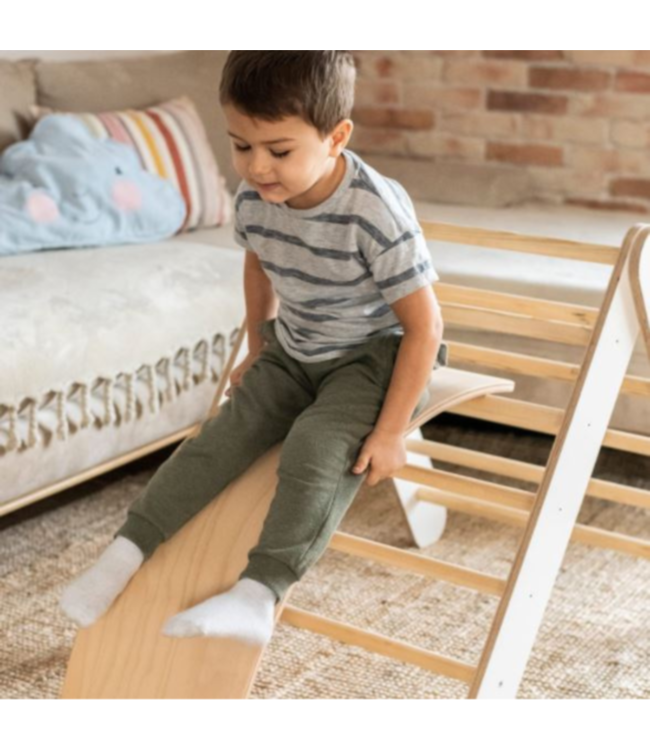 Klimrek | Klimladder | Wit met blauwe tent