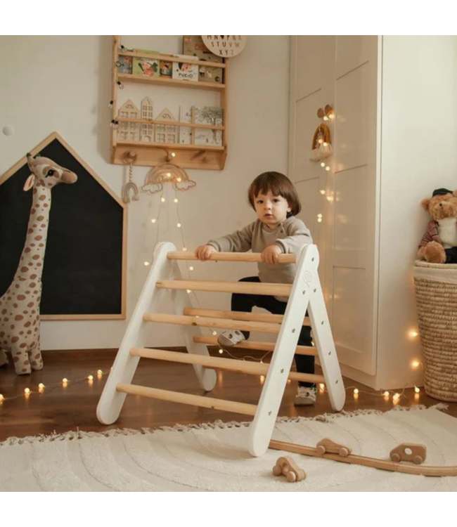 Klimrek | Klimladder | Wit met blauwe tent