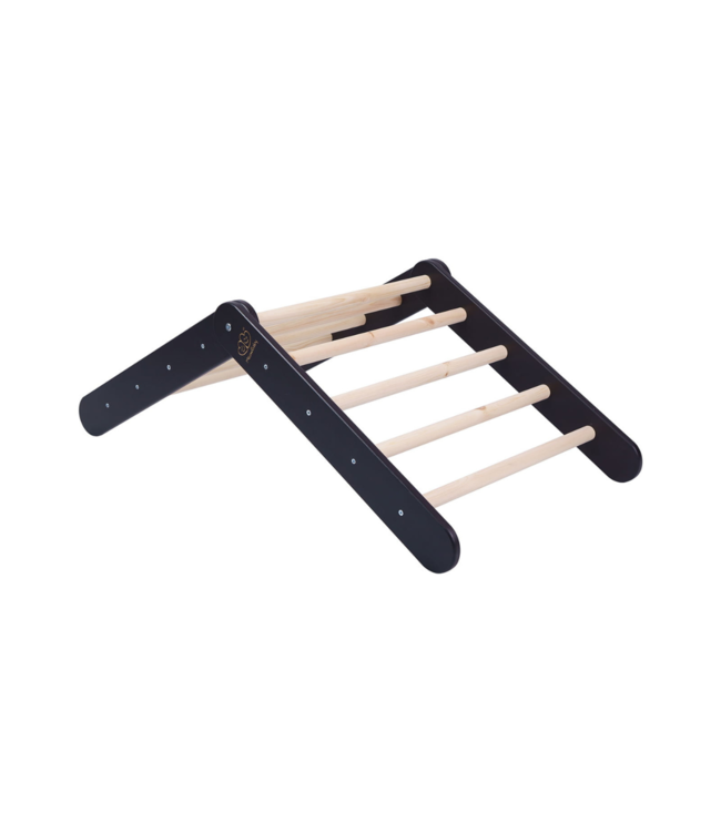 Klimrek | Klimladder | Zwart met blauwe  tent