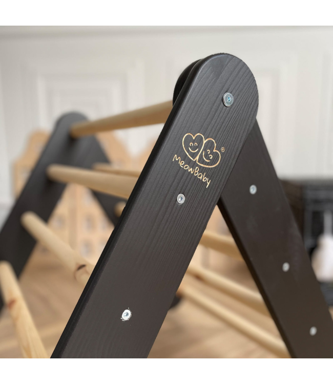 Klimrek | Klimladder | Zwart met blauwe  tent