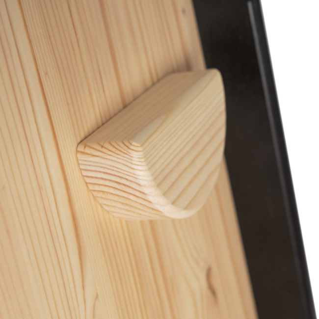 Triangle d’escalade avec toboggan et mur d’escalade en noir – Structure de jeu intérieure stimulante