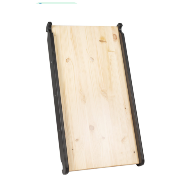 Climbing triangle with slide and climbing wall in black – Engaging indoor play structure