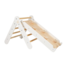 Climbing triangle with slide and climbing wall in white – Engaging indoor play structure
