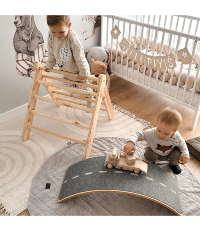 Klimrek | 2 in 1 klimladder | Naturel
