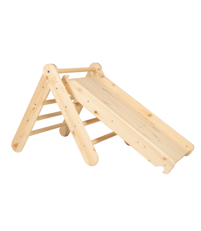 Klimrek | 2 in 1 klimladder | Naturel