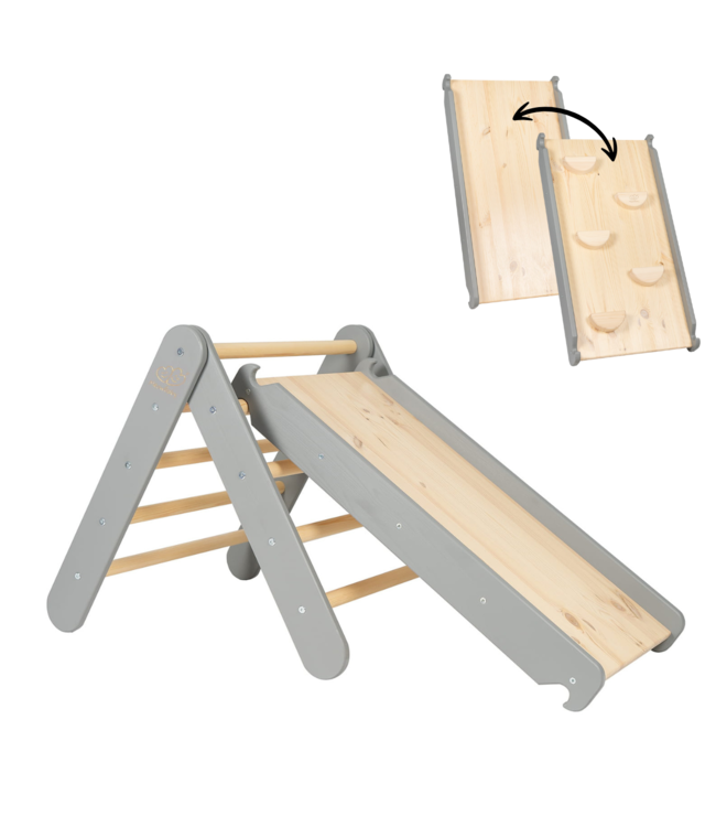 Klimrek | 2 in 1 klimladder | Grijs