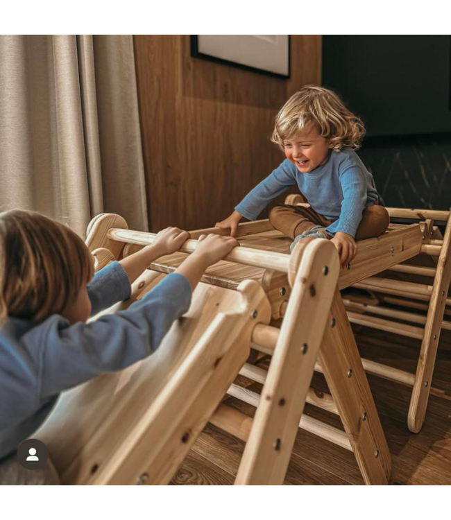 Klimrek | 2 in 1 klimladder | Grijs