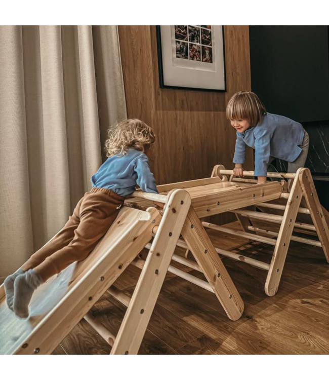 Klimrek | 2 in 1 klimladder | Grijs