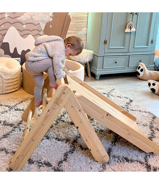 Klimrek | 2 in 1 klimladder | Grijs