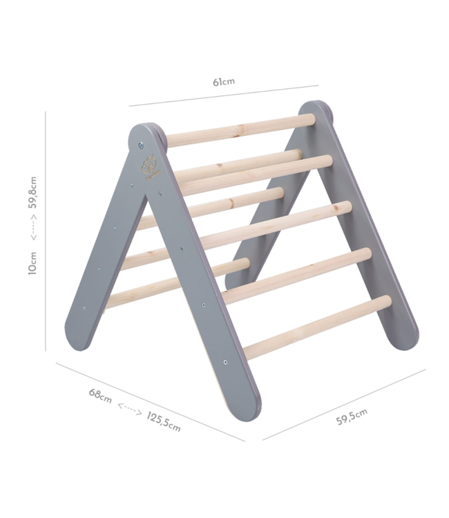 Klimrek | 2 in 1 klimladder | Grijs