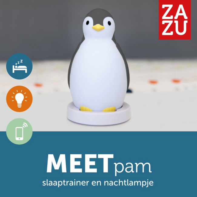 Slaaptrainer pinguïn Pam – leert je kind wanneer het tijd is om op te staan