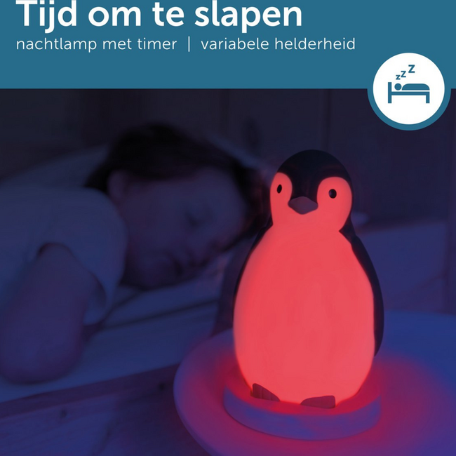 Réveil éducatif Pam le pingouin bleu – pour un coucher apaisé
